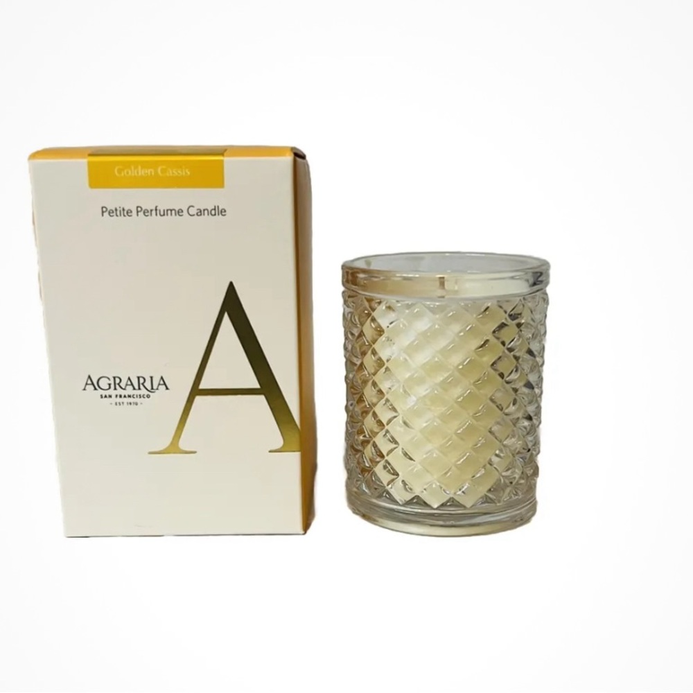 AGRARIA San Francisco Petite Perfume Candle Golden Cassis 3.4 Oz 25 Hours USA